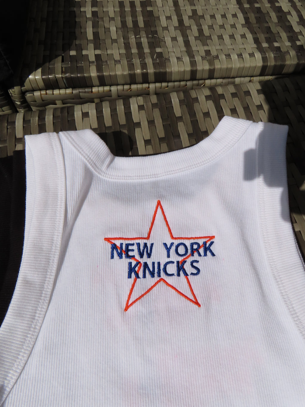 NY Knicks Roster Embroidered Tank – Women's